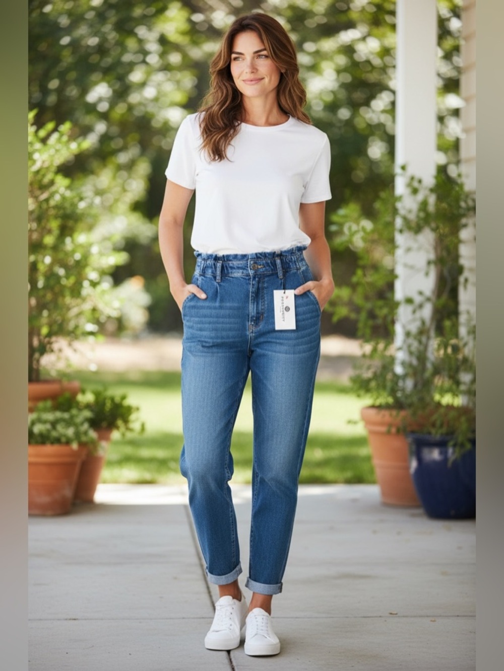 Prosperity High Waist Denim Blue Jeans | NWT